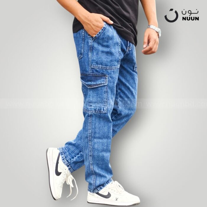 NEW 6 POCKET BAGGY STEP BLUE - Image 4