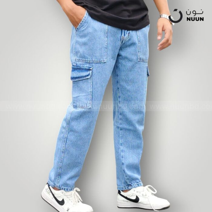 NEW 6 POCKET BAGGY SKY BLUE - Image 4