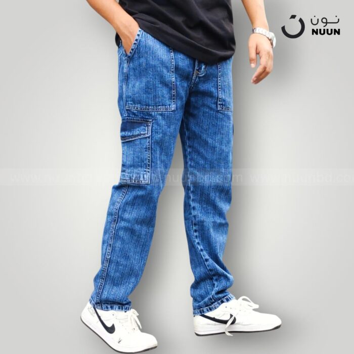 NEW 6 POCKET BAGGY STEP BLUE - Image 2