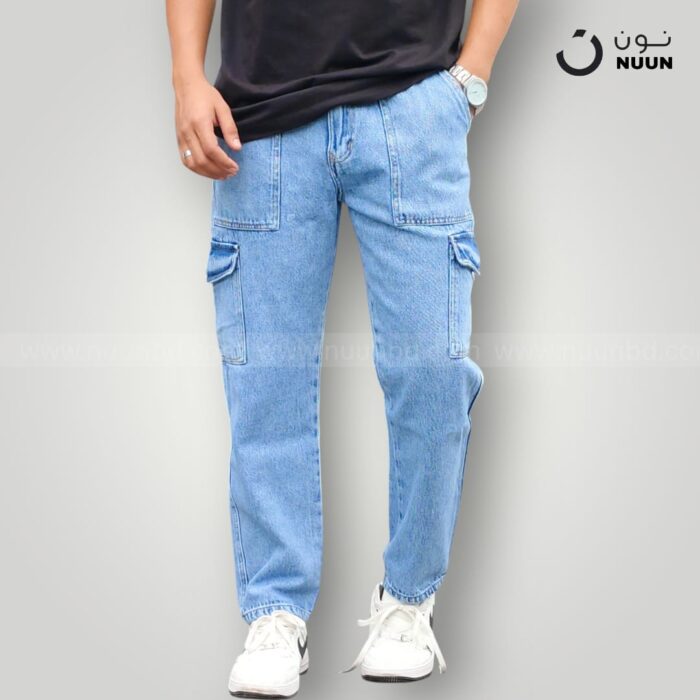 NEW 6 POCKET BAGGY SKY BLUE - Image 2