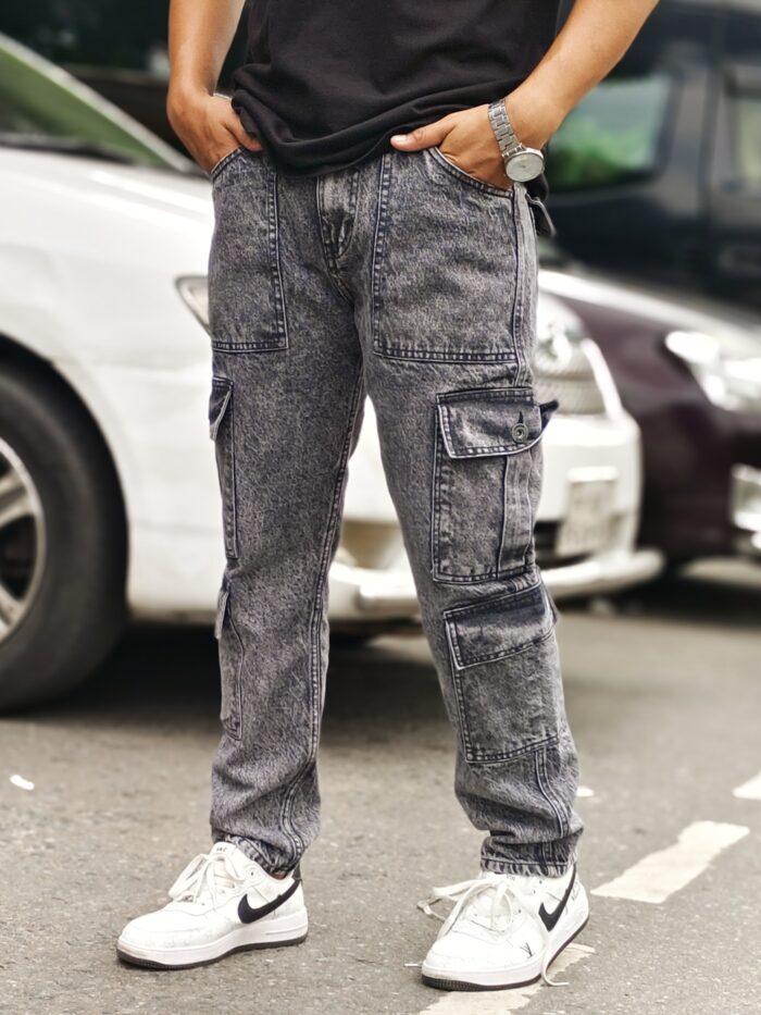 NEW 8 POCKET BAGGY ASH BLACK - Image 2