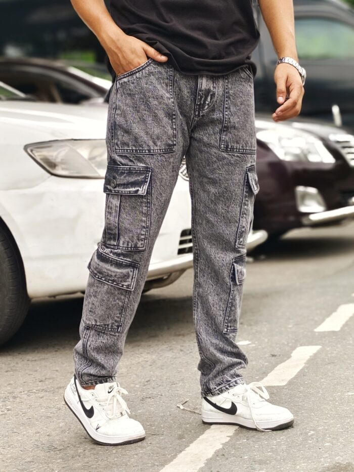 NEW 8 POCKET BAGGY ASH BLACK - Image 3