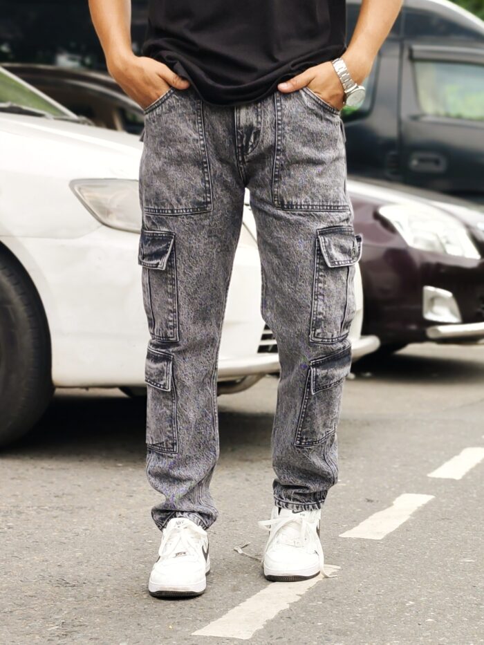 NEW 8 POCKET BAGGY ASH BLACK - Image 5