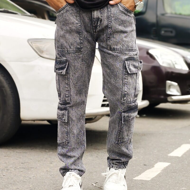 NEW 8 POCKET BAGGY ASH BLACK