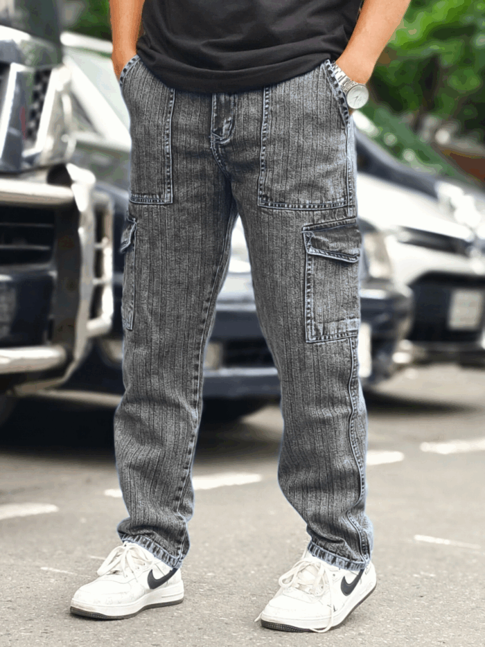 SIX POCKET BAGGY ASH COLOUR - Image 2
