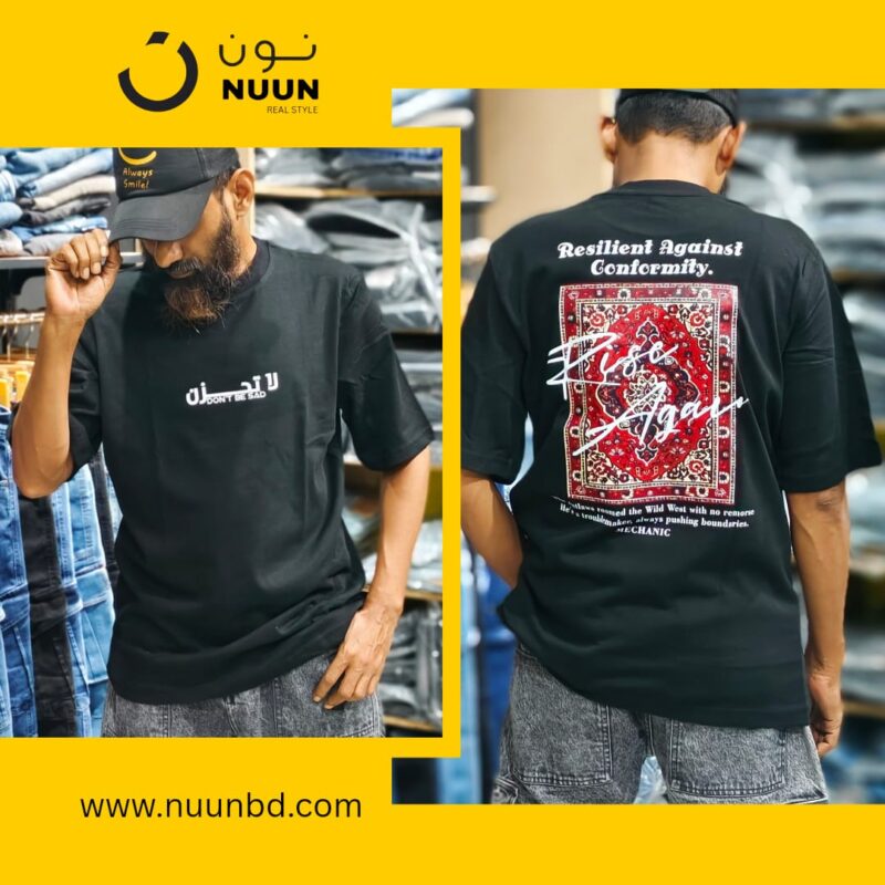 NEW DROP SHOULDER BLACK