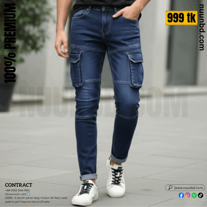 NEW CARGO-5 NAVY BLUE. 3D