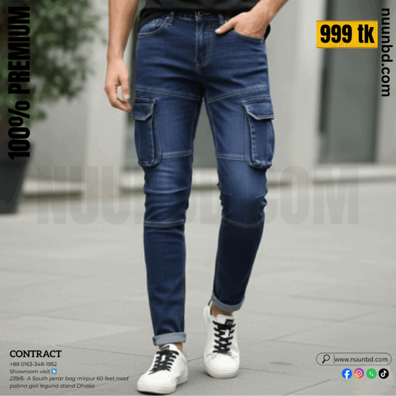 NEW CARGO-5 NAVY BLUE. 3D