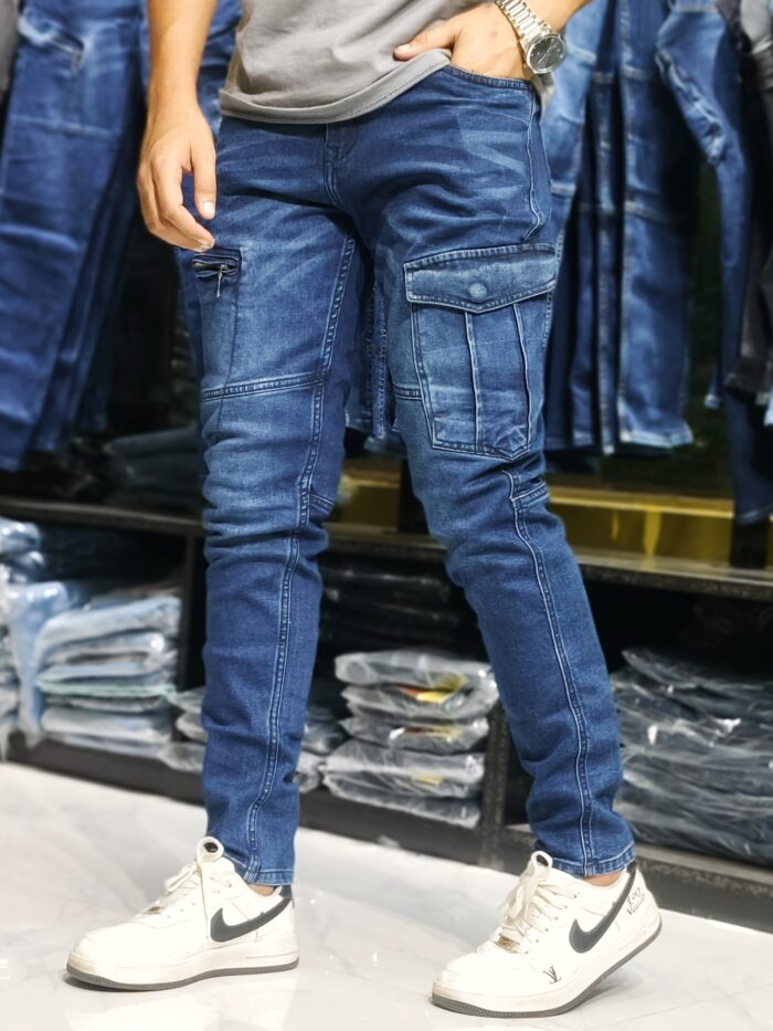CARGO -7 navy blue. - Image 5