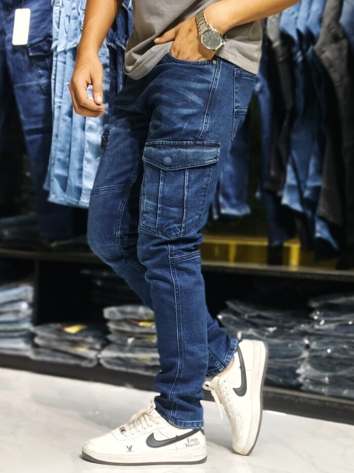 CARGO -7 navy blue. - Image 2