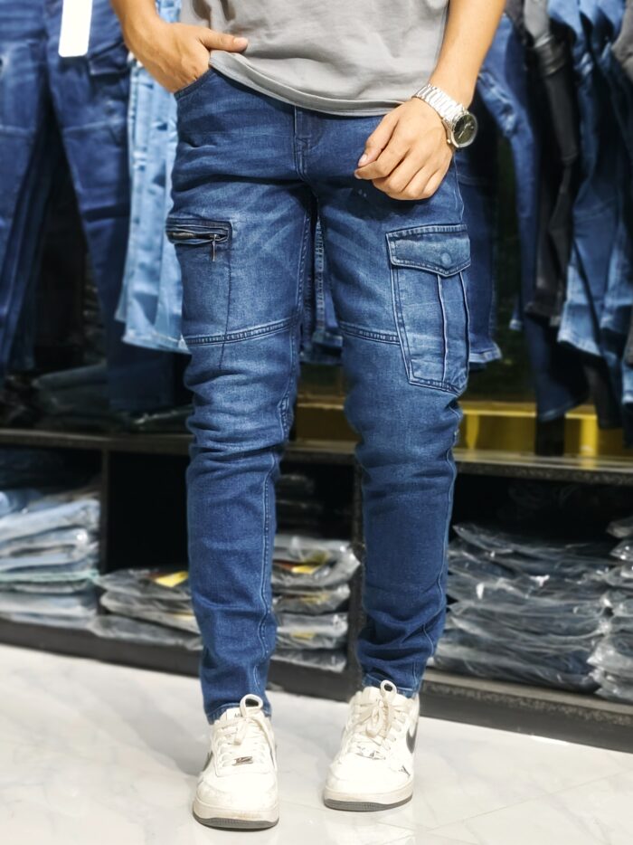 CARGO -7 navy blue.