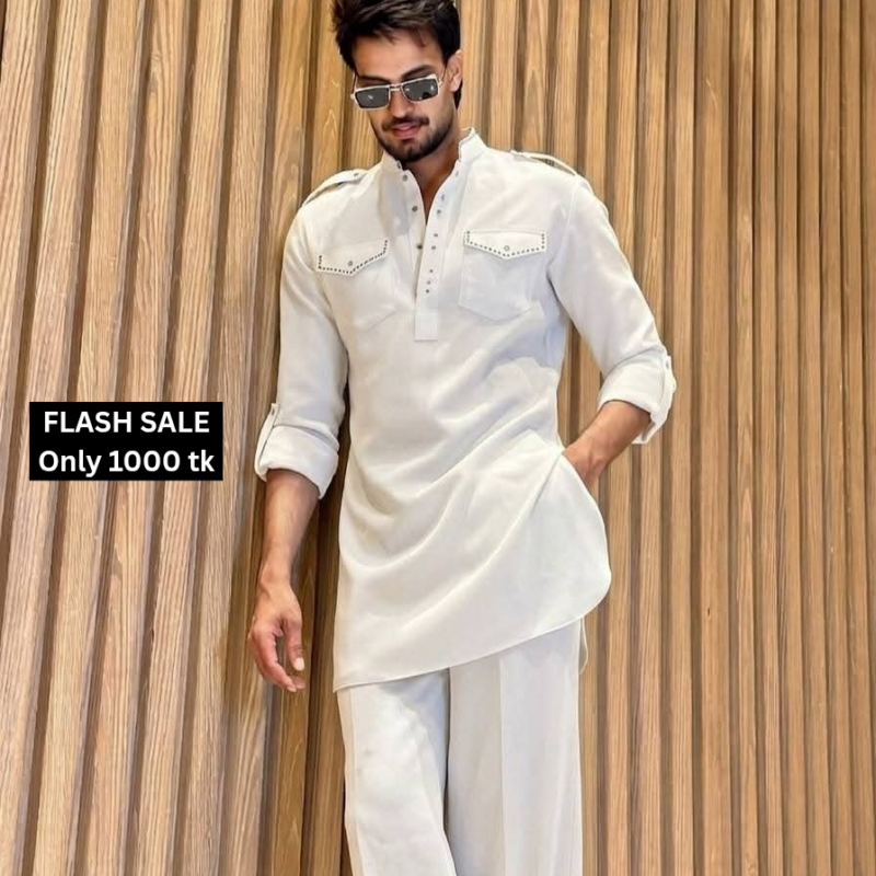 New Bootcut kabuli set White