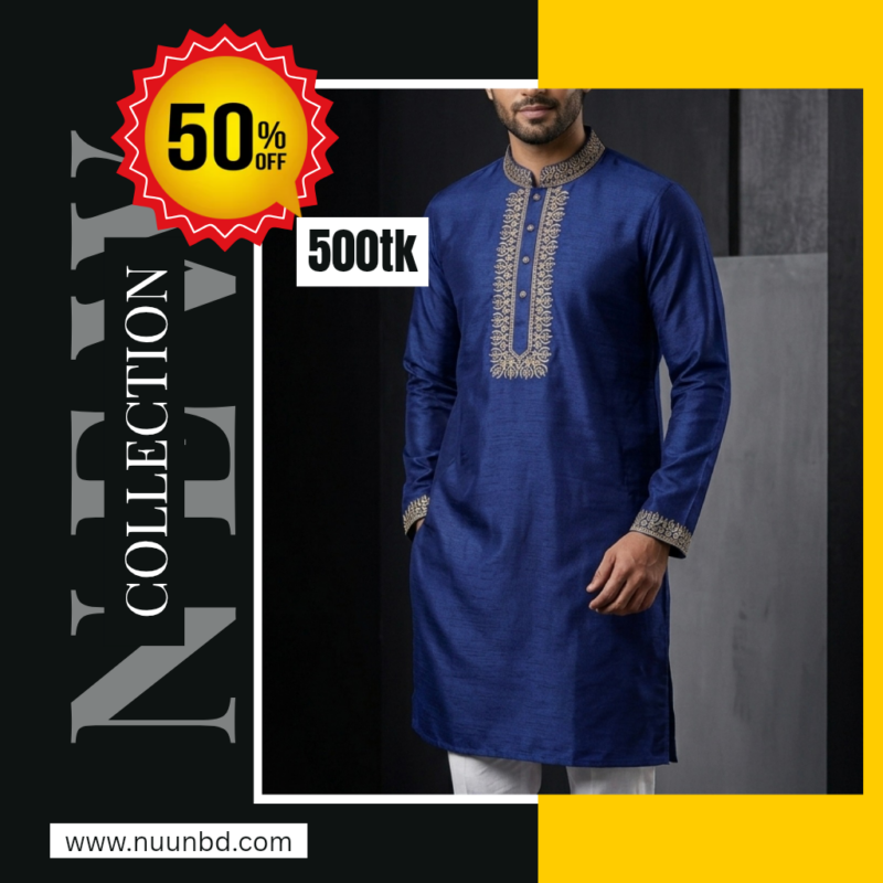 Panjabi double part Blue
